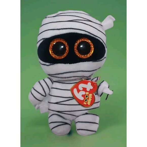 TY Beanie Boos - 6" MUMMY the MUMMY (glitter eyes) MINT with MINT TAGS - Picture 1 of 5